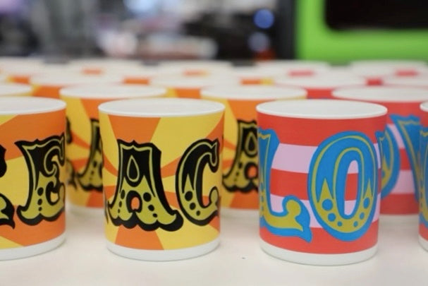 Candy Stripe Love Candle