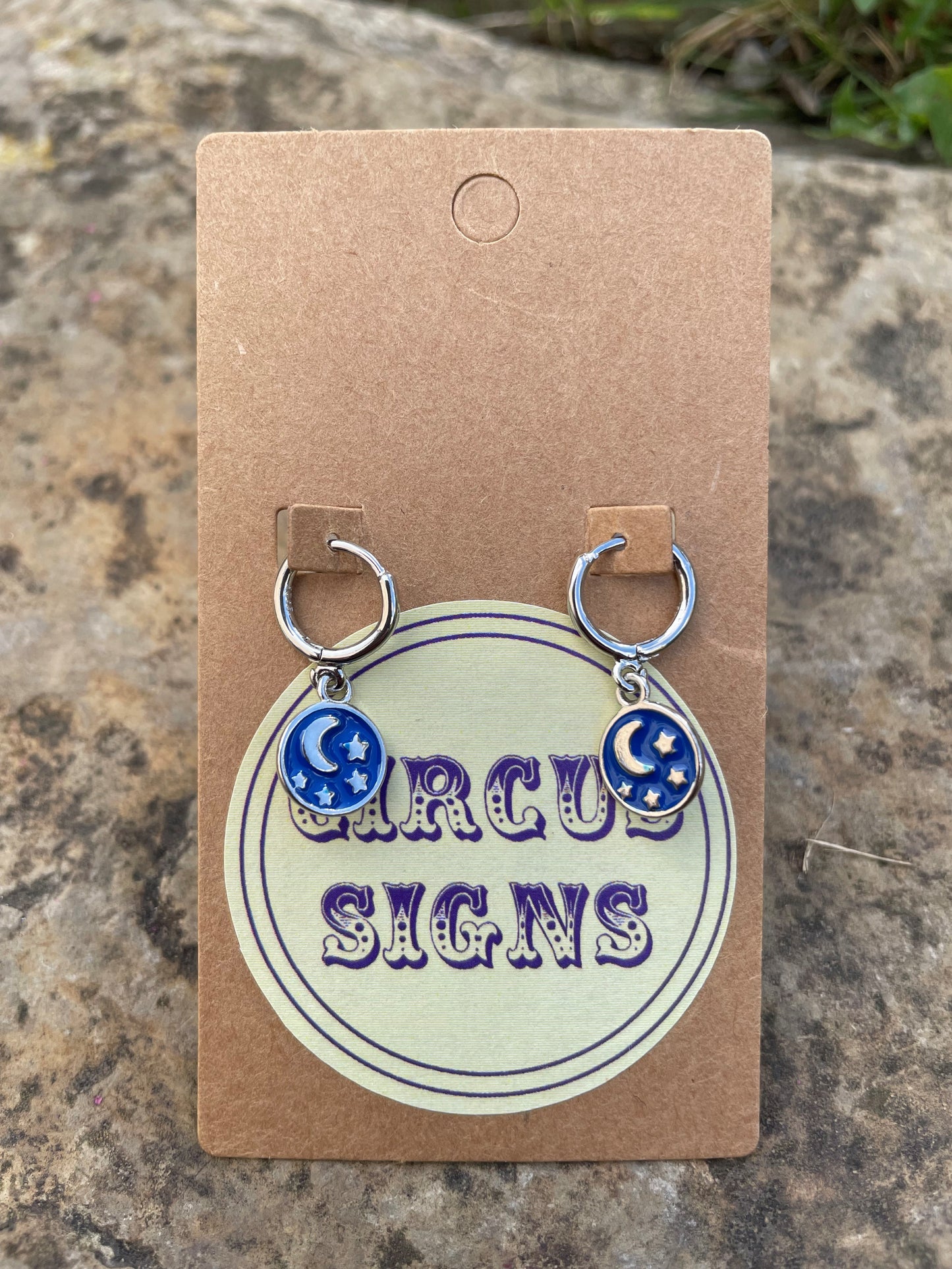 Magical Moon & Star Huggie Earrings