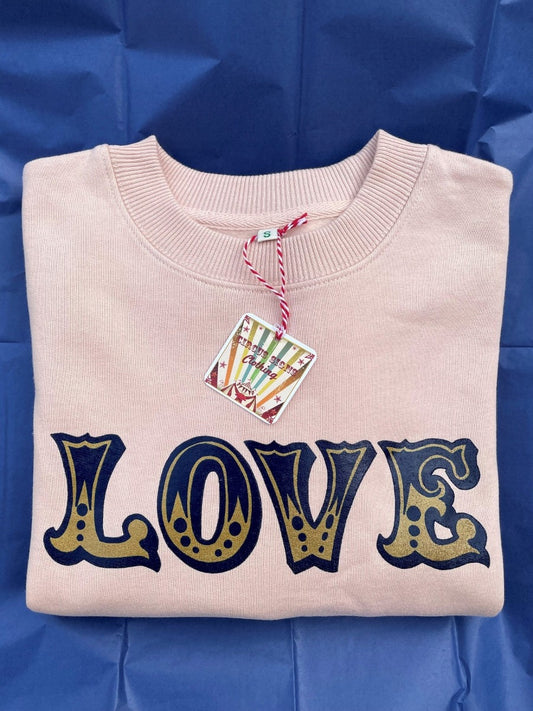 Organic Cotton Love Sweatshirt ~ Misty Pink