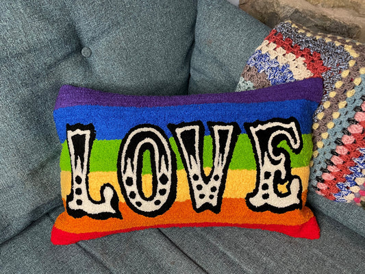 Rainbow Love Cushion